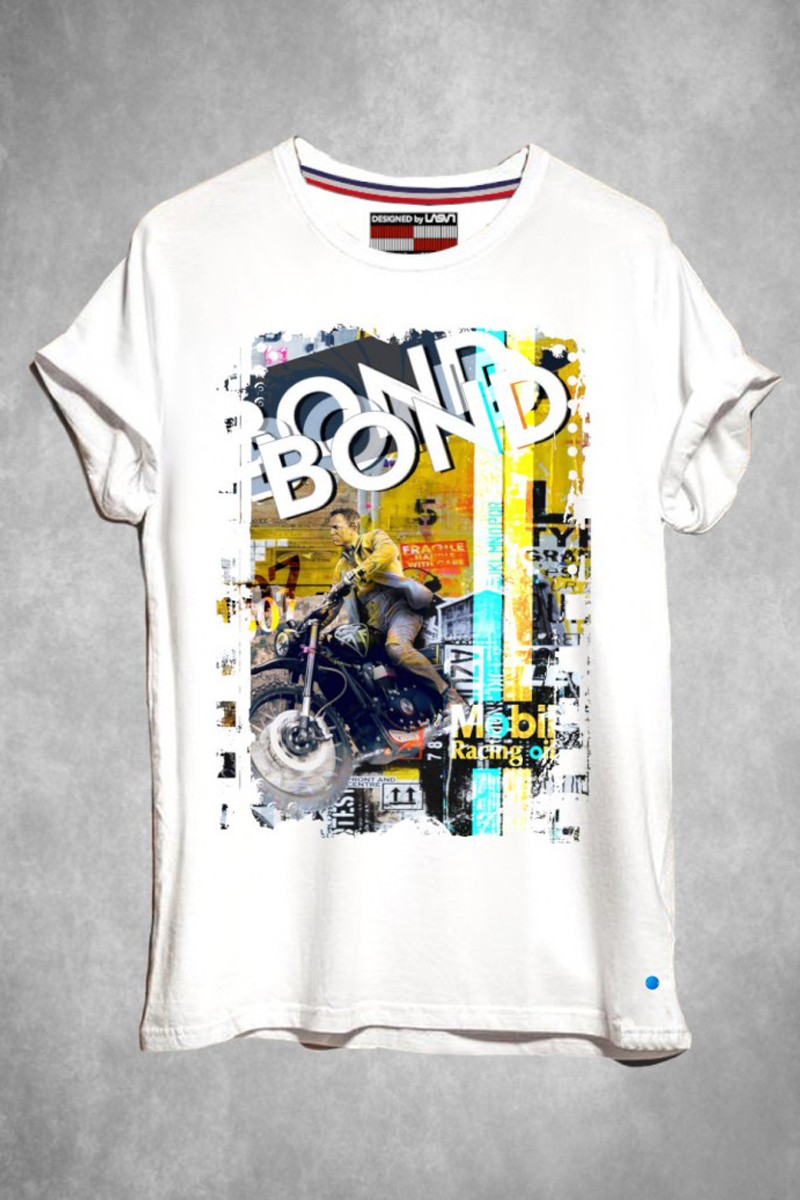 CAMISETA DE HOMBRE BOND BLANCO LA SAL
