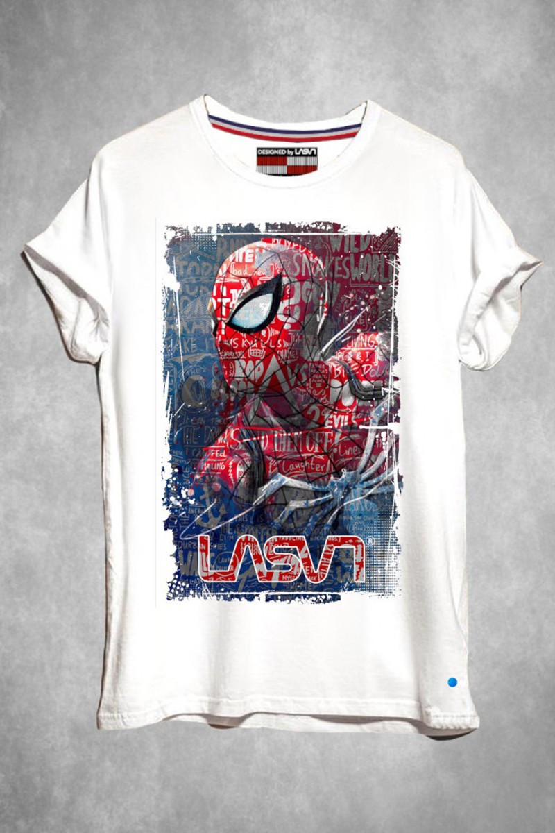 CAMISETA DE HOMBRE SPIDER BLANCO LA SAL