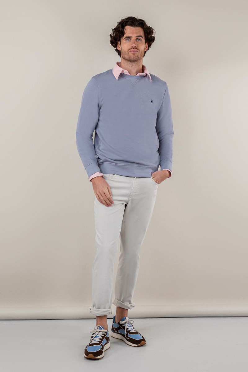  Sudadera El Ganso Cuello Caja Azul Petróleo 