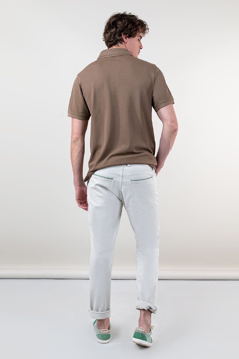  Polo Piqué El Ganso Garment Dyed Chocolate 