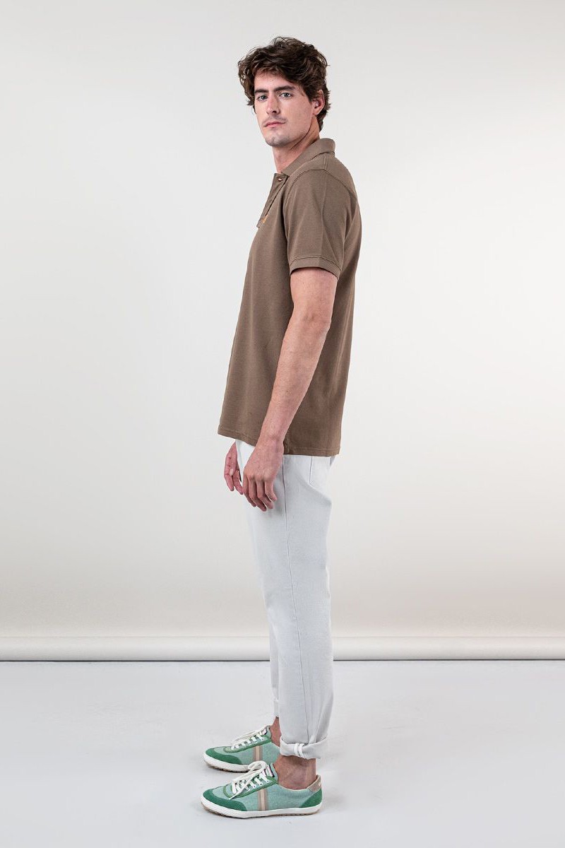  Polo Piqué El Ganso Garment Dyed Chocolate 