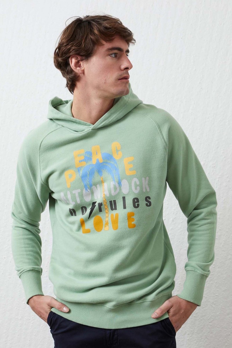 SUDADERA VERDE ALTONADOCK PEACE