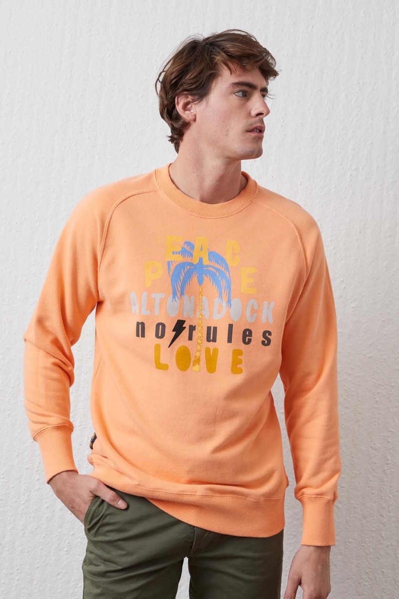 SUDADERA NARANJA ALTONADOCK PEACE