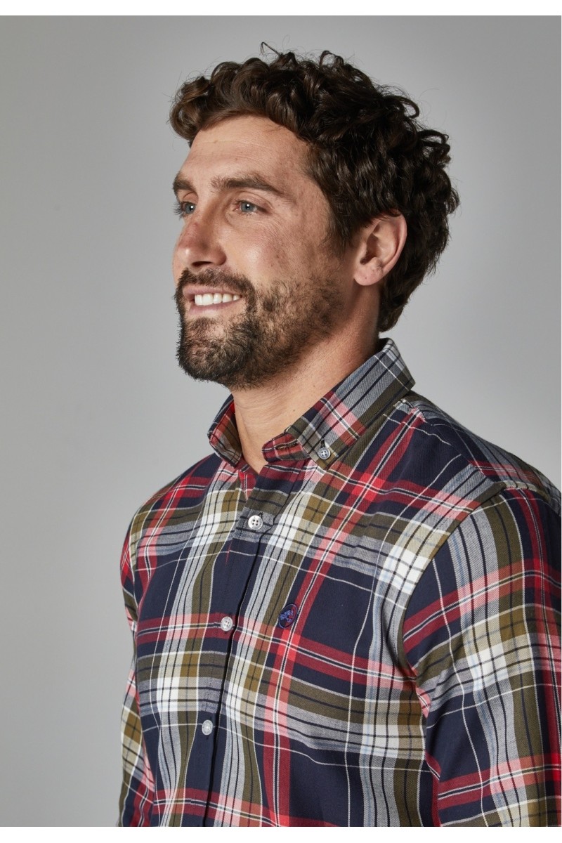  CAMISA CUADROS ROJO Y AZUL ALTONADOCK 