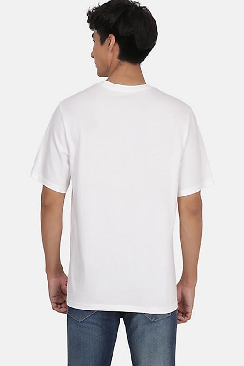 LEVI'S® MEN'S RELAXED SHORT-SLEEVE GRAPHIC T-SHIRT - LEVI WATERFALL WHITE  2