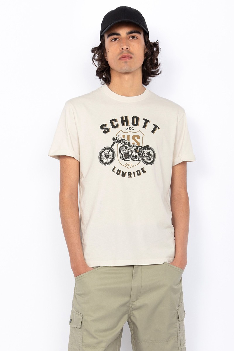 TSARON-WHIT CAMISETA SCHOTT