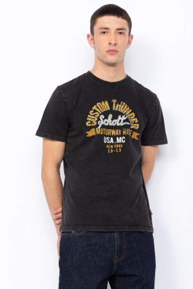 TSCOLLIN-BLAC CAMISETA SCHOTT