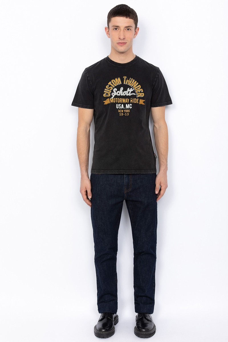 TSCOLLIN-BLAC CAMISETA SCHOTT  2