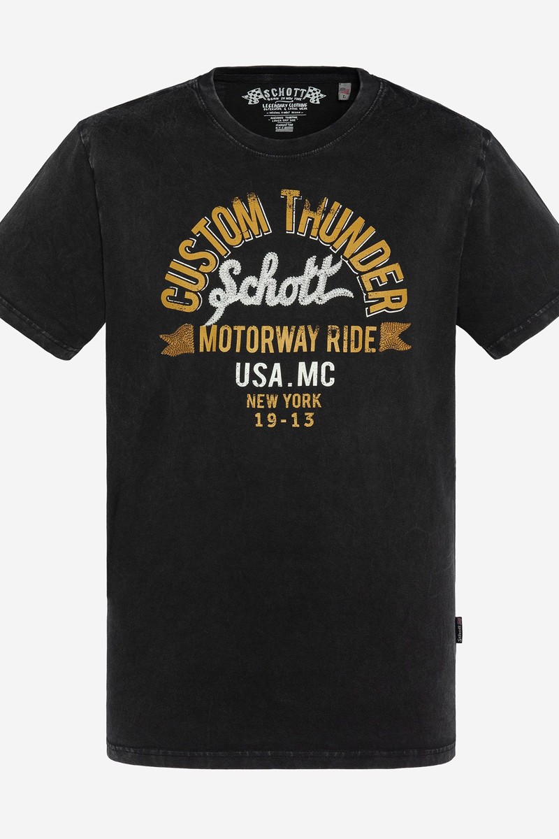 CAMISETA SCHOTT M64  TSCOLLIN-BLAC CAMISETA SCHOTT