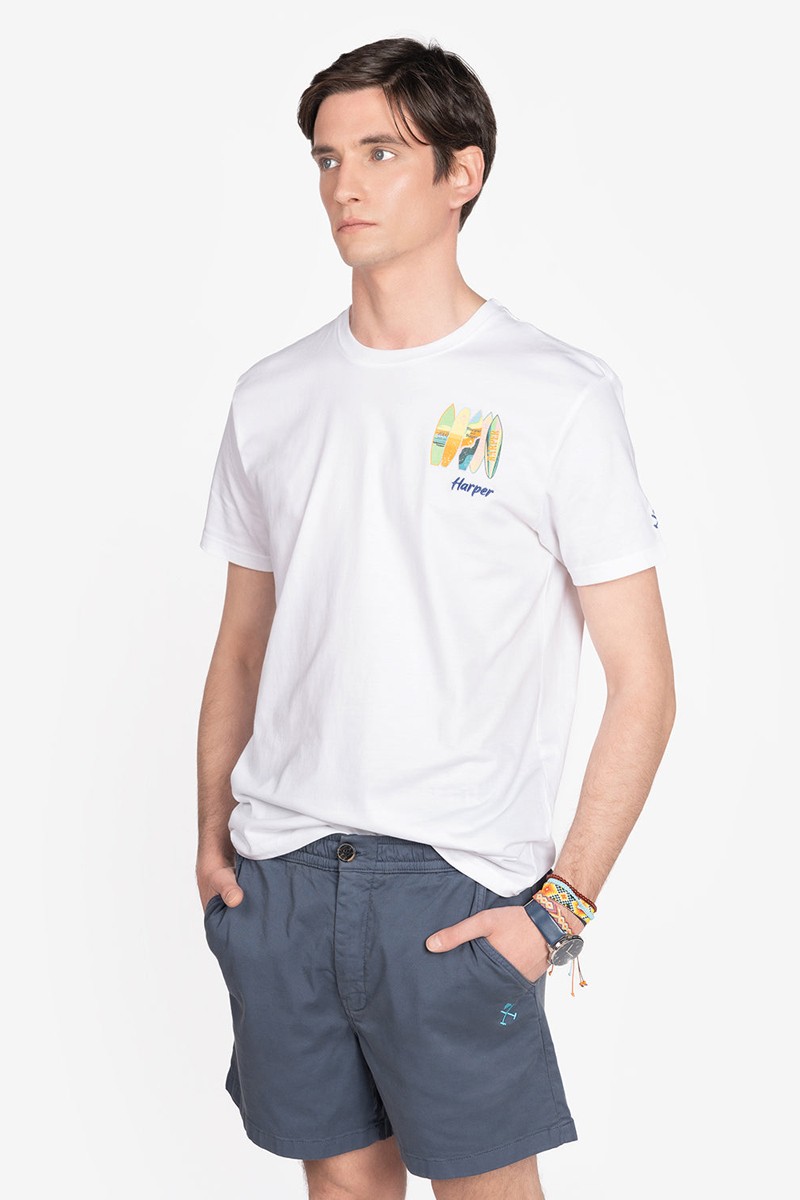 CAMISETA ALOHA HARPER AND NEYER BLANCO