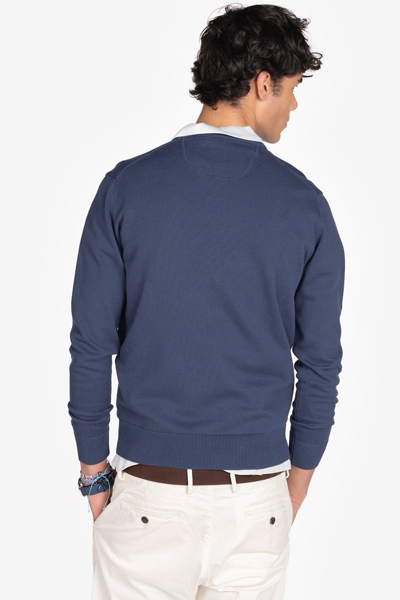  JERSEY ROUND NECK HARPER AND NEYER NAVY 