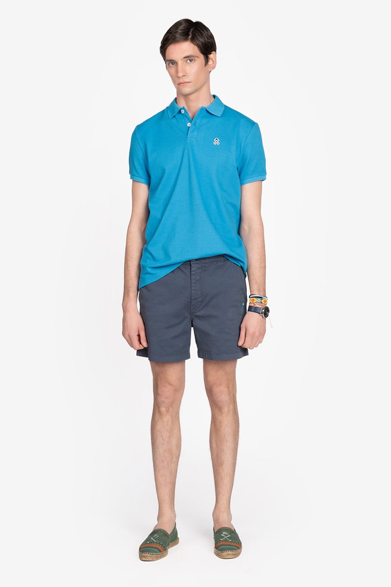  POLO RETRO HARPER AND NEYER AZUL 