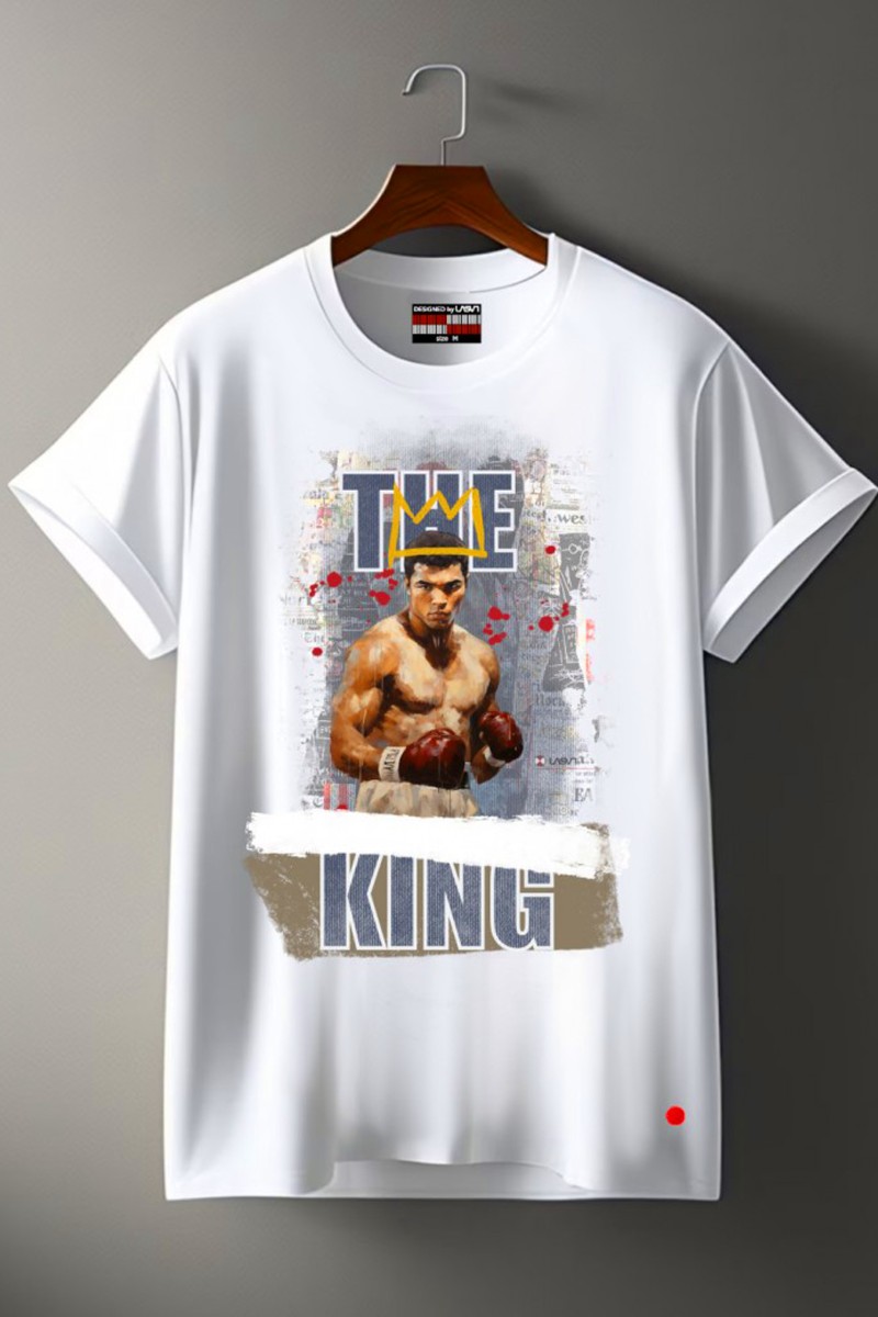 CAMISETA DE HOMBRE KING BLANCO LA SAL