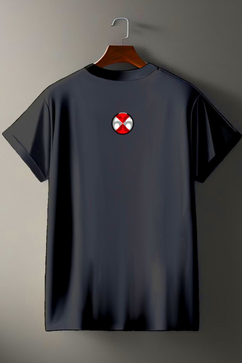 CAMISETA DE HOMBRE ARENA NEGRO DESGASTADO LA SAL  2