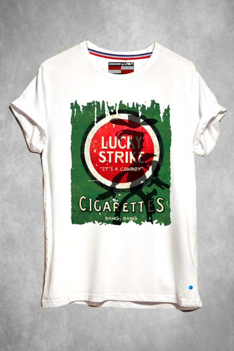 CAMISETA DE HOMBRE LUCKY BLANCO LA SAL