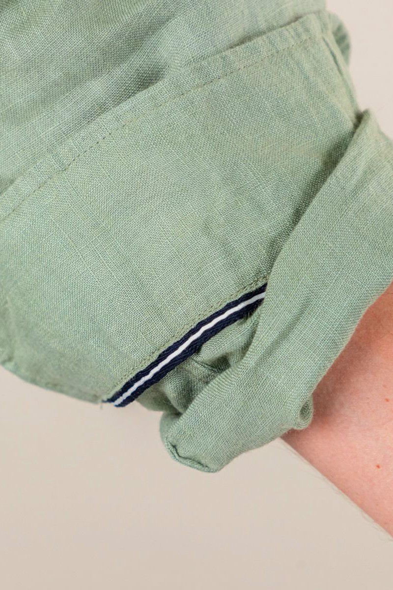  Camisa Lino Verde EL GANSO 