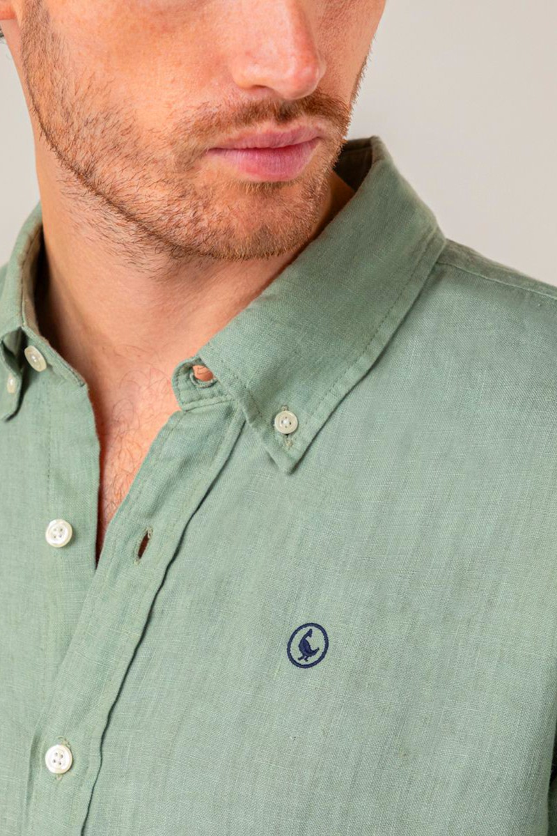  Camisa Lino Verde EL GANSO 