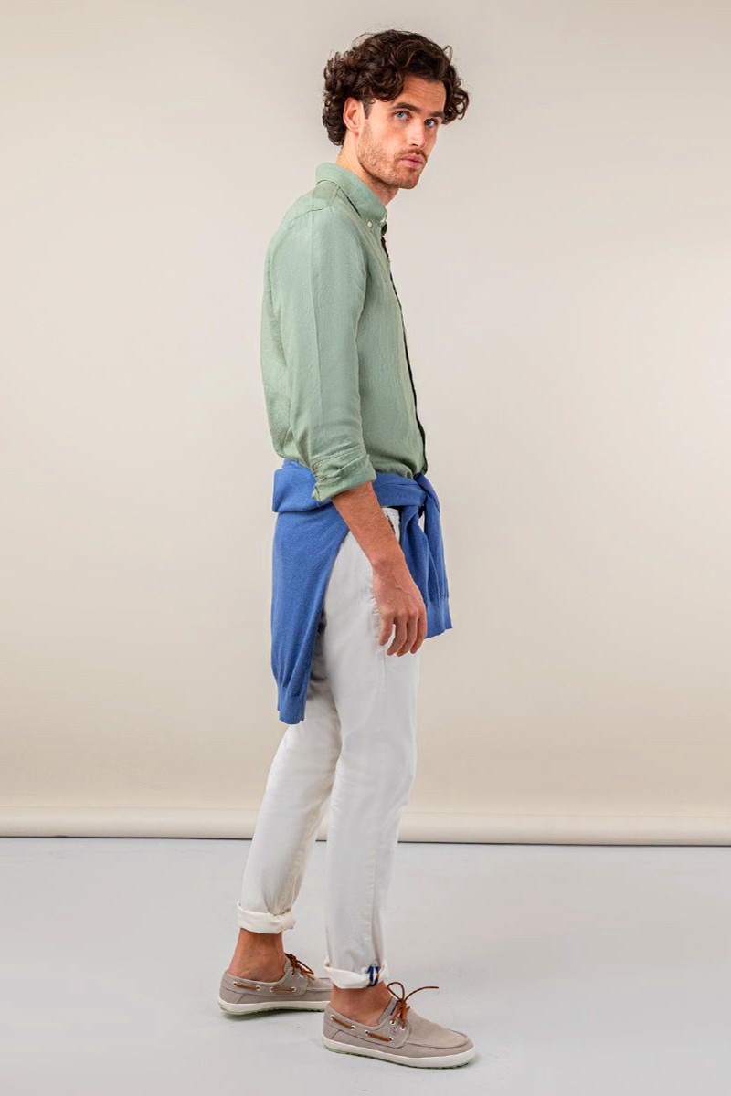  Camisa Lino Verde EL GANSO 