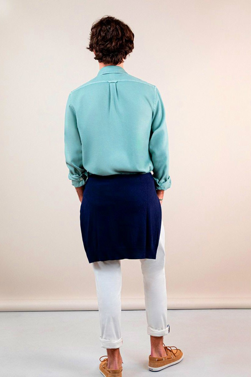  Camisa Estructura Garment Dyed Verde EL GANSO 