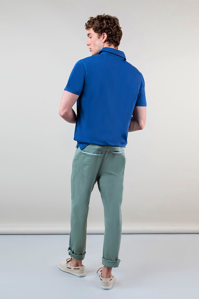  Polo Slub Jersey Marino EL GANSO 