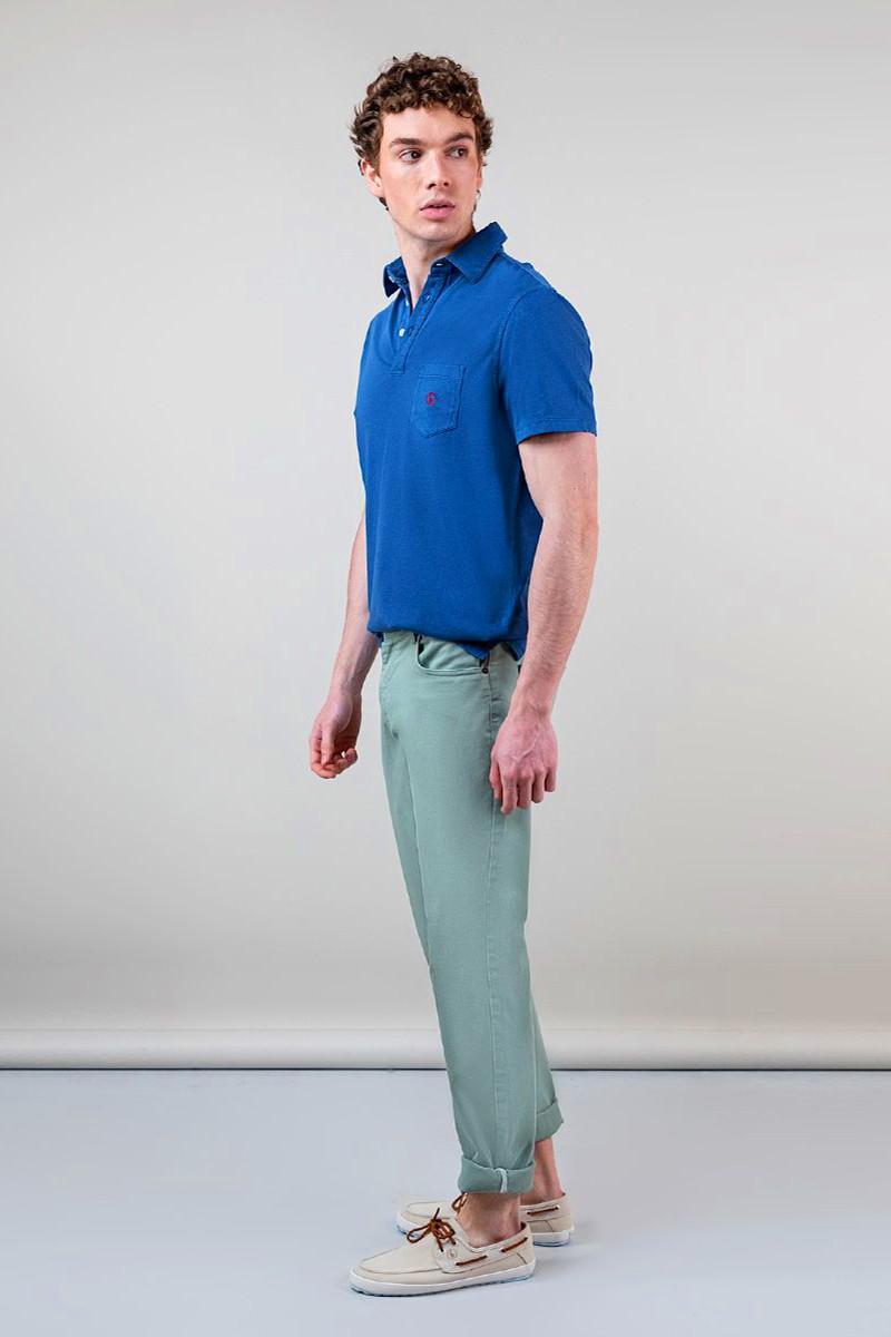  Polo Slub Jersey Marino EL GANSO 