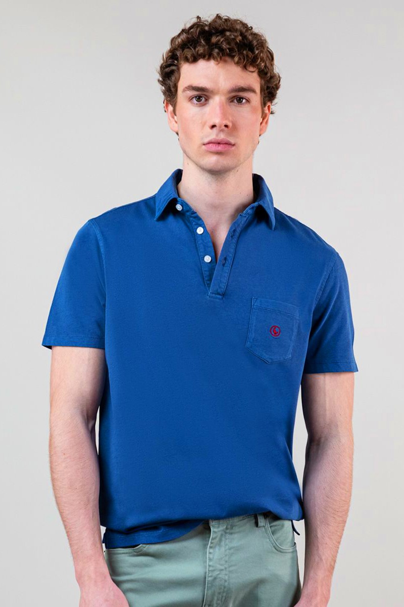 Polo Slub Jersey Marino EL GANSO