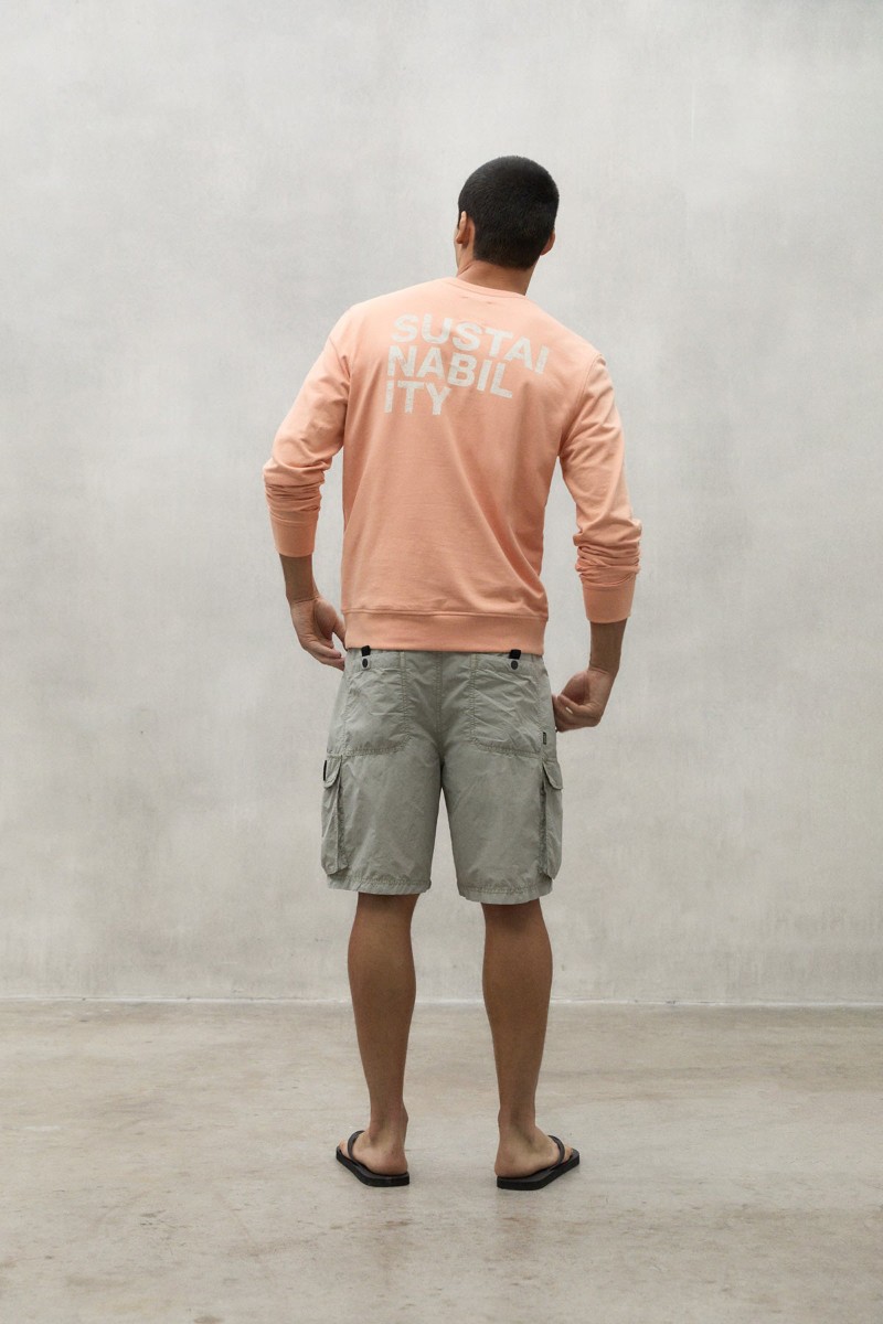 SUDADERA WARREN NARANJA ECOALF