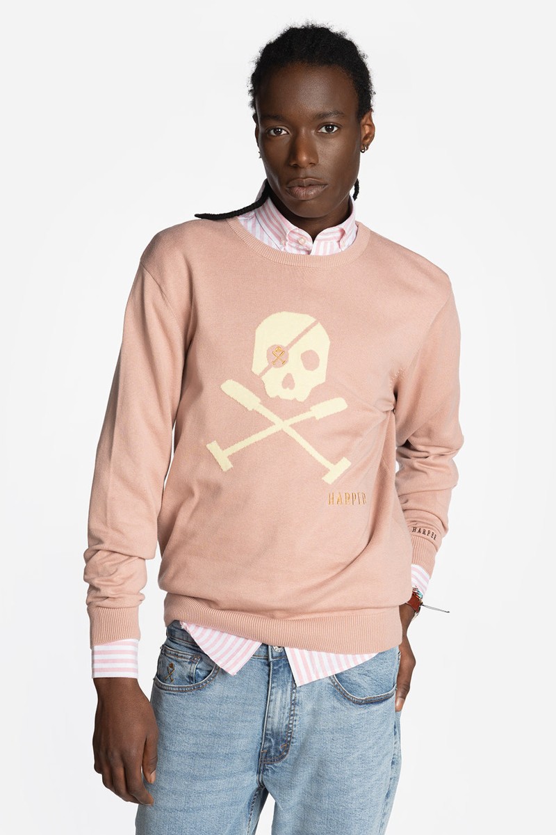 JERSEY SKULL ROSE BLUSH  2