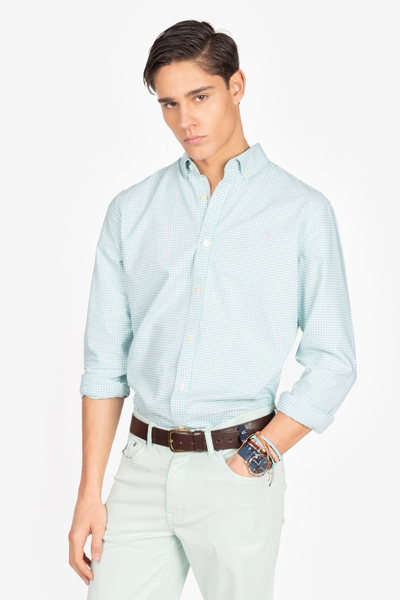 CAMISA AMBERES LIGHT GREEN WATER HARPER AND NEYER