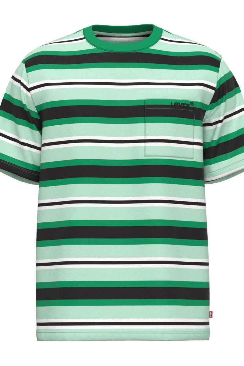 CAMISETA LEVIS  SS POCKET TEE RLX - ST5172 H223 DOLPHIN STRIPE DUSTY AQUA  2