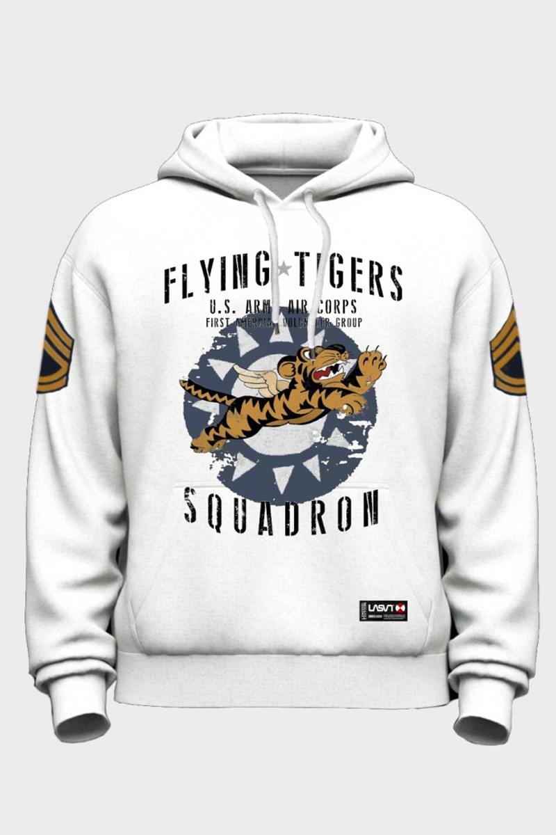 Sudadera de hombre Lasal TIGERS blanco  2