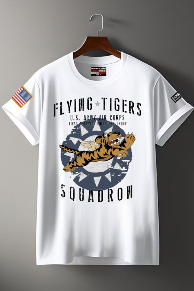 Camiseta de hombre Lasal TIGERS blanco