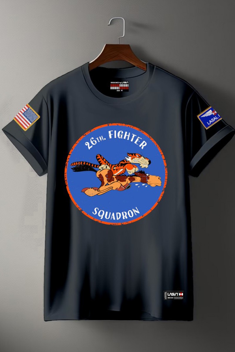 Camiseta de hombre Lasal 26 negro desgastado