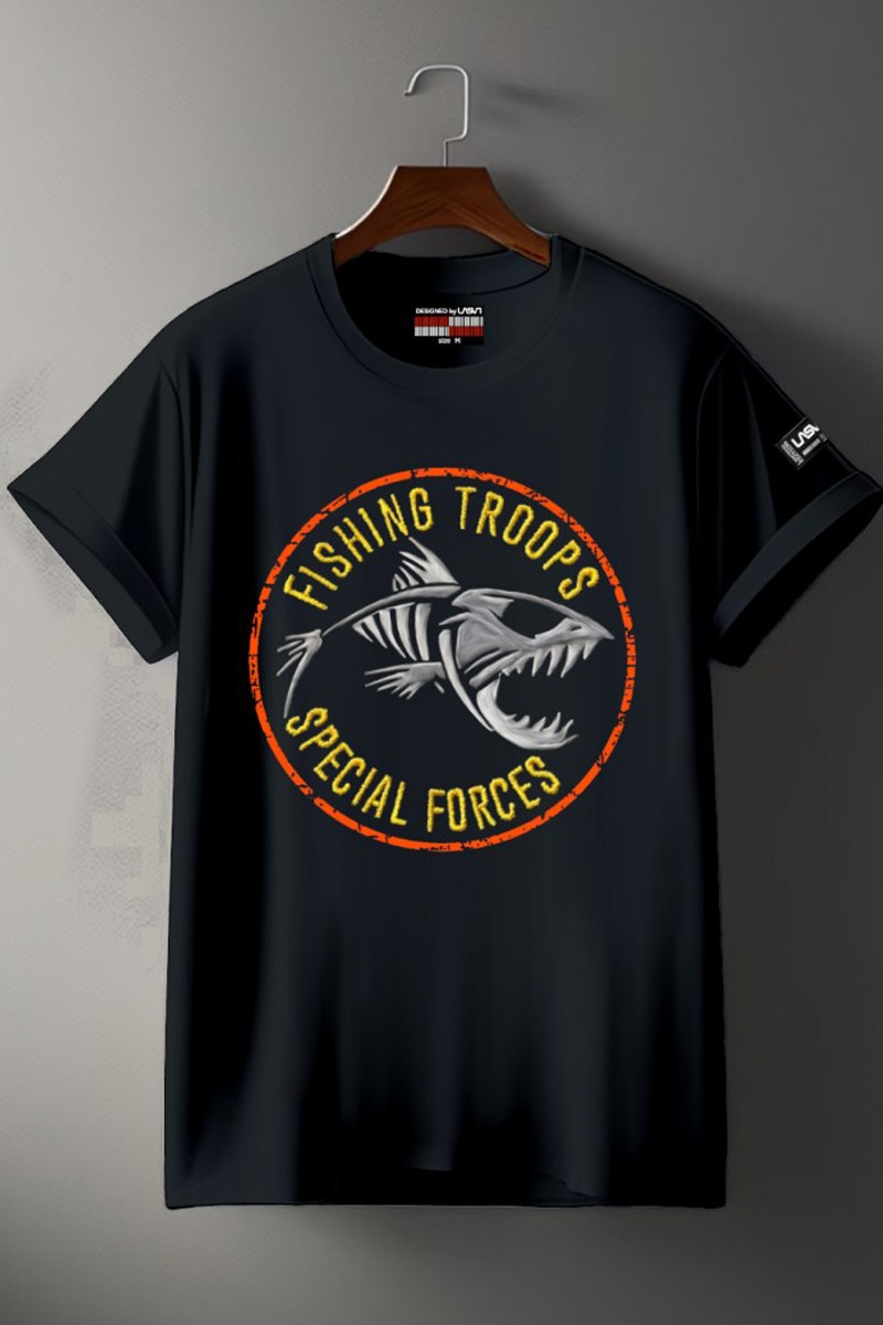 Camiseta de hombre Lasal FISH Negro