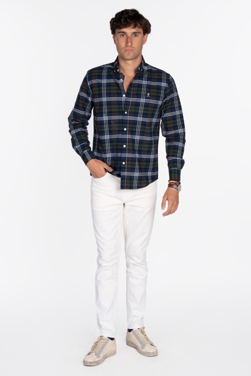 CAMISA HARPER M14  CAMISA LUCKY PINE GREEN HARPER AND NEYER