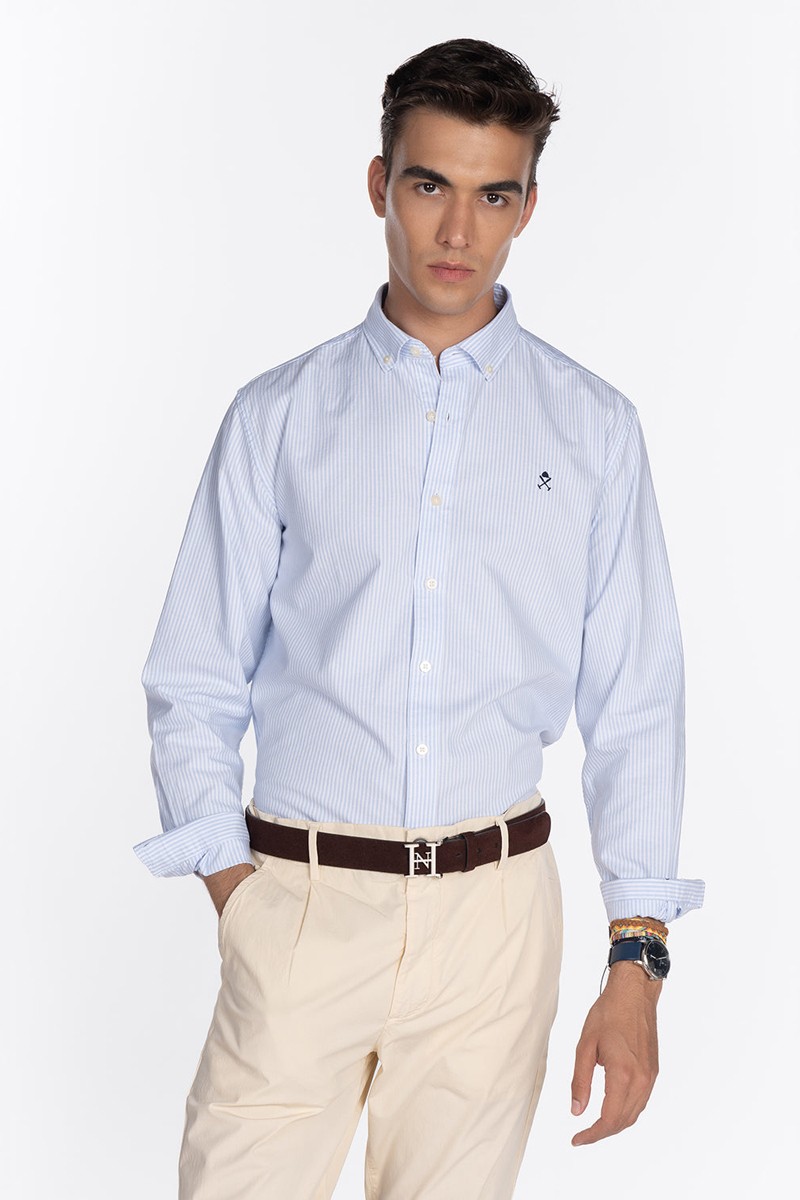  CAMISA MEDITERRANEO LIGHT BLUE 