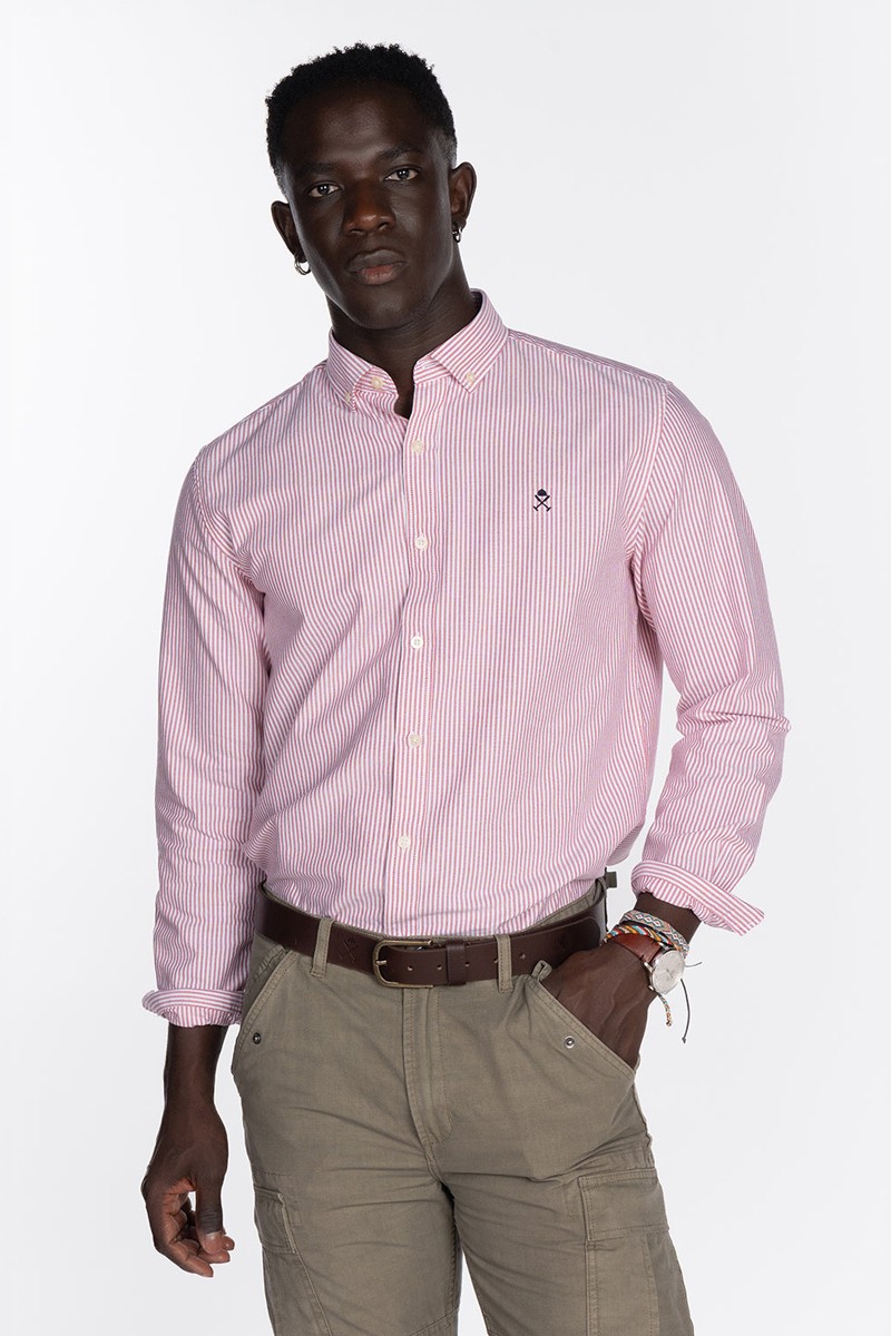  CAMISA MEDITERRANEO BURGUNDY HARPER AND NEYER 