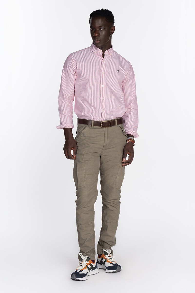  CAMISA MEDITERRANEO BURGUNDY HARPER AND NEYER 