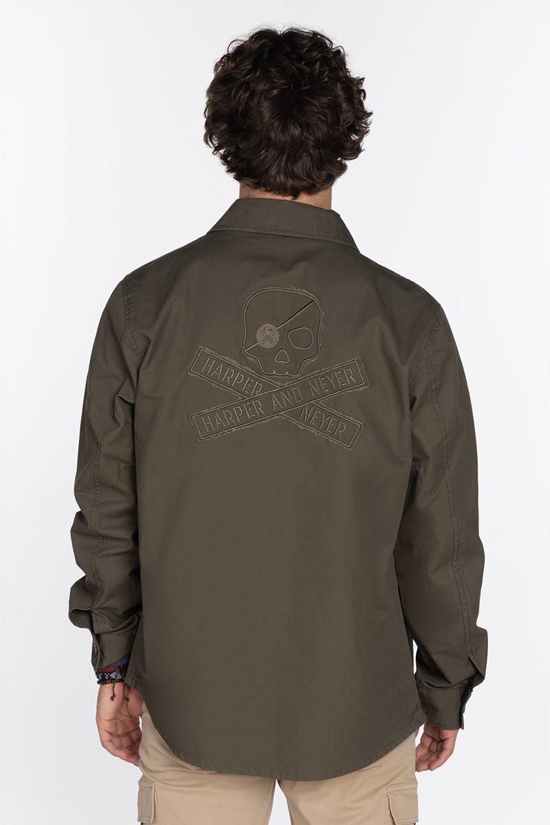  SOBRECAMISA SKULL CAMO GREEN 