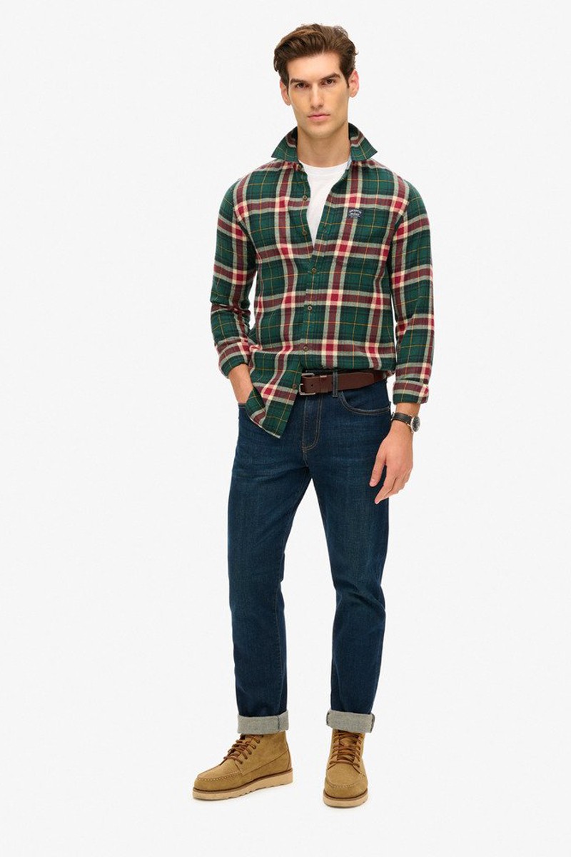 CAMISA SDRY M20  Camisa de leñador de algodón de manga larga Superdry