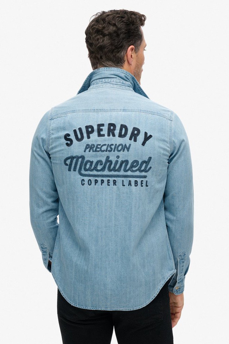 Camisa bordada Workwear Superdry  2