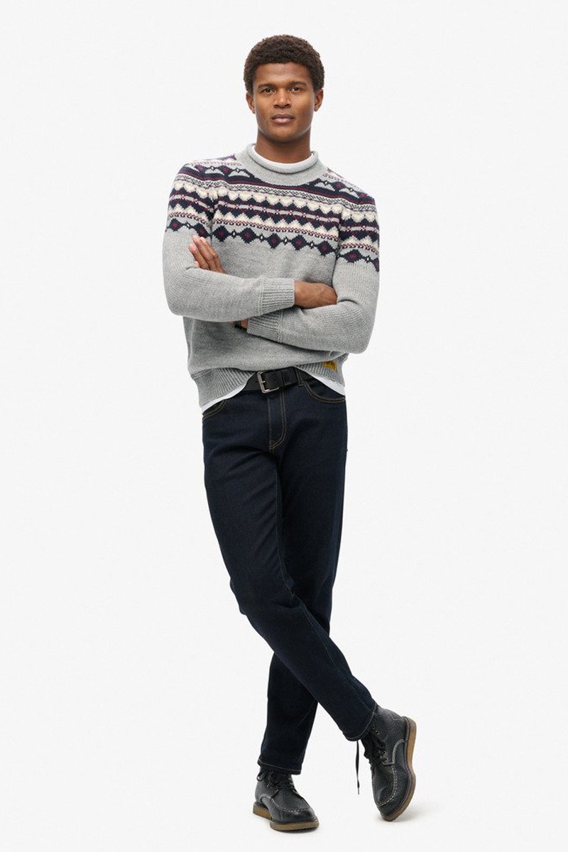  Jersey de cuello vuelto Fairisle Superdry 