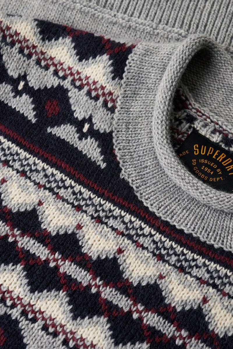  Jersey de cuello vuelto Fairisle Superdry 