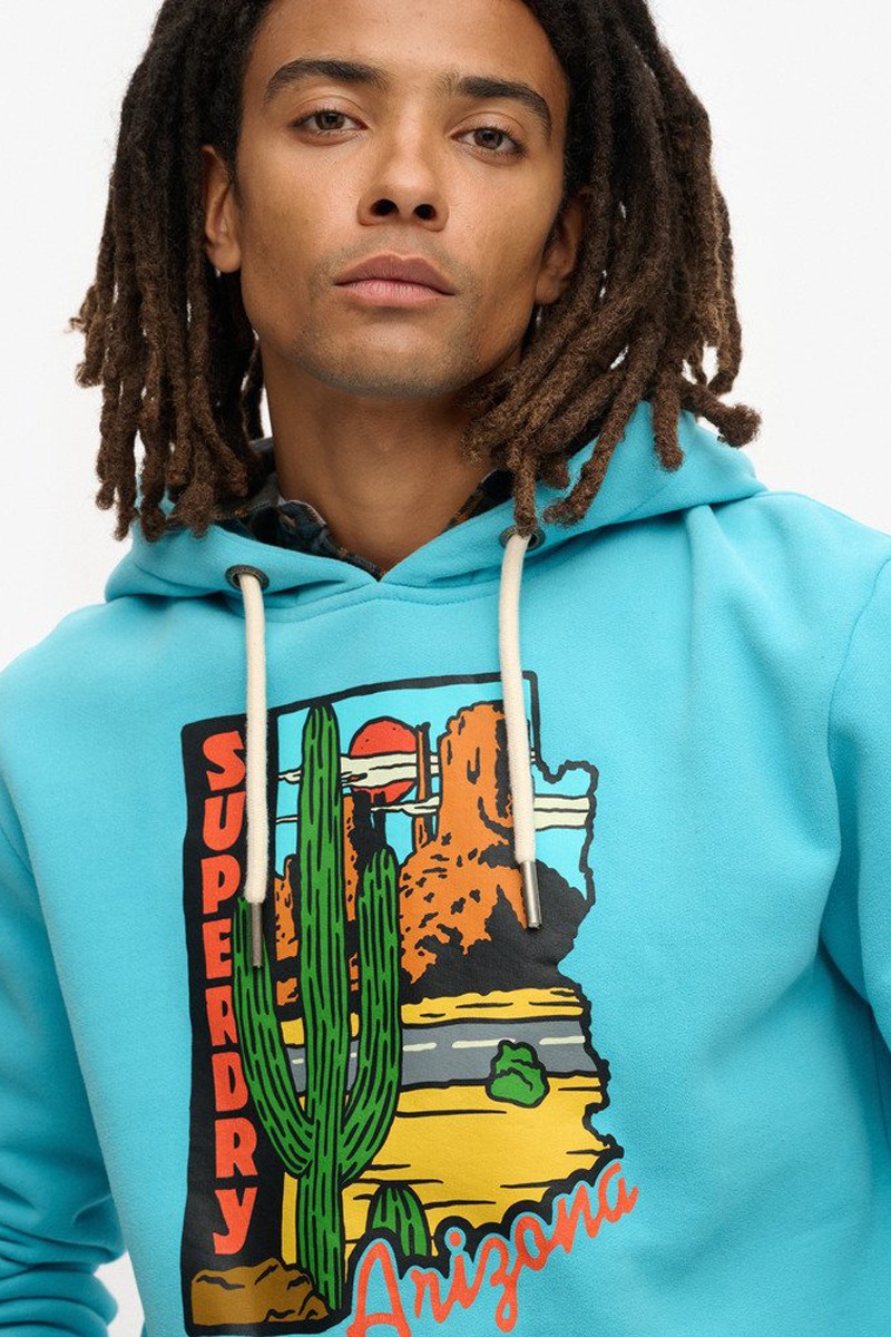 SUDADERA SDRY M32  Sudadera gráfica con capucha Travel Postcard Supedry
