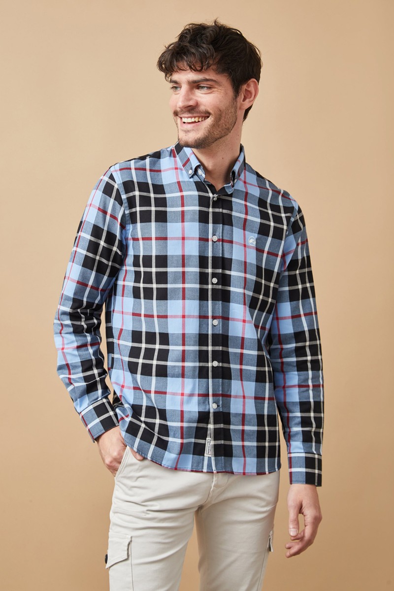CAMISA CUADROS AZUL ALTONADOCK