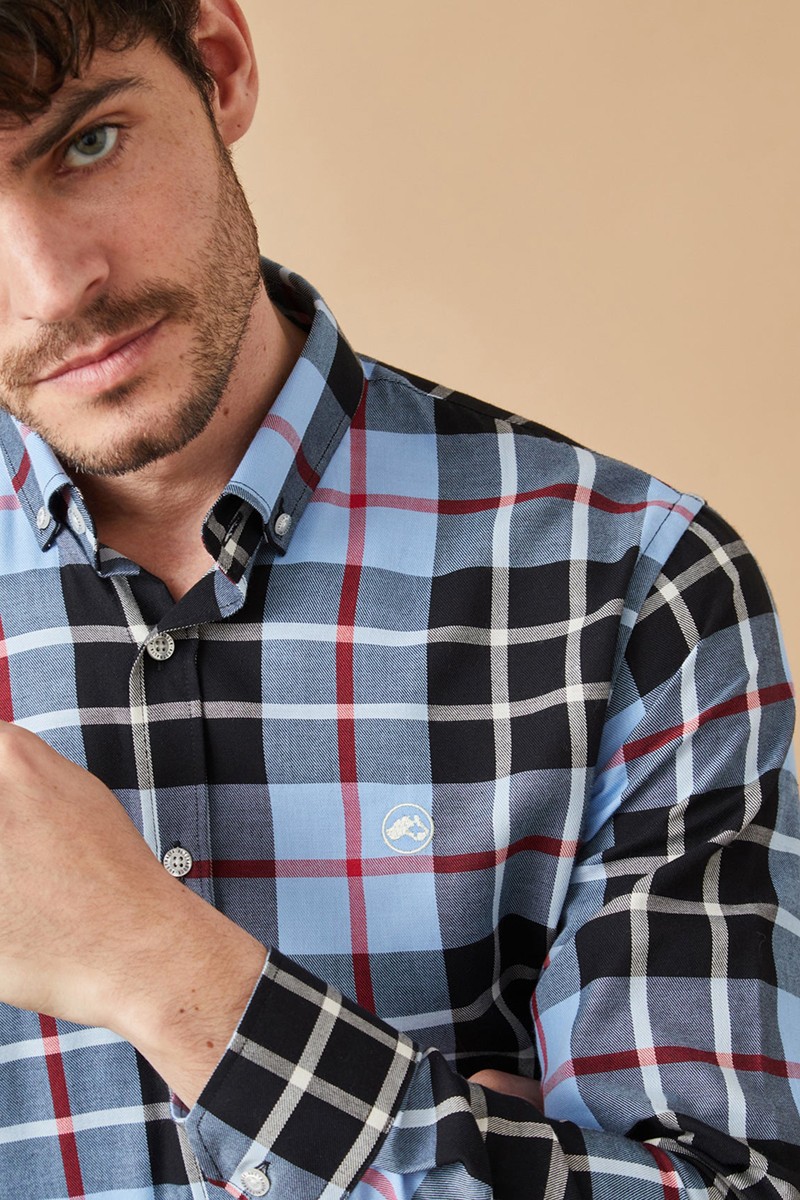 CAMISA ALTONA M33  CAMISA CUADROS AZUL ALTONADOCK