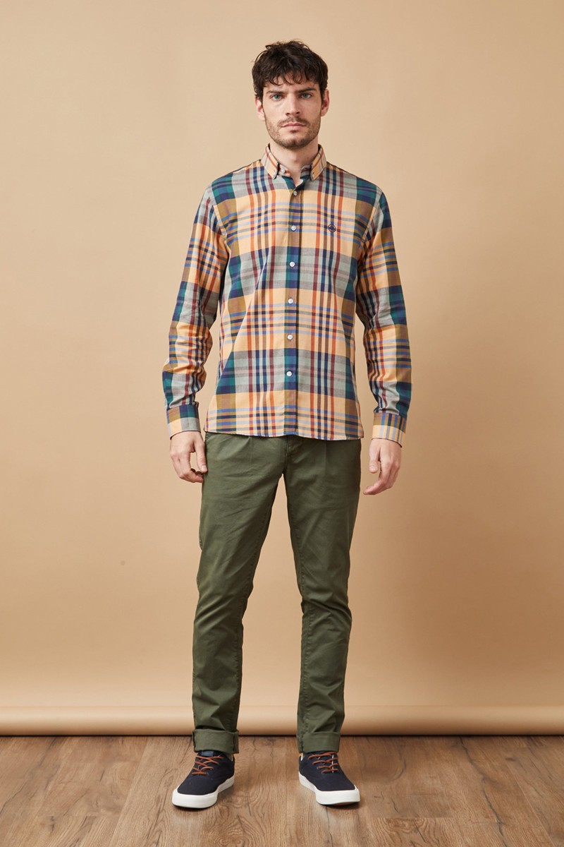 CAMISA ALTONA M37  CAMISA CUADROS MOSTAZA ALTONADOCK