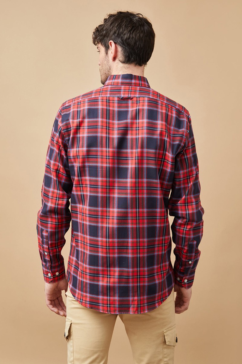 CAMISA CUADROS GRANATE ALTONADOCK  2