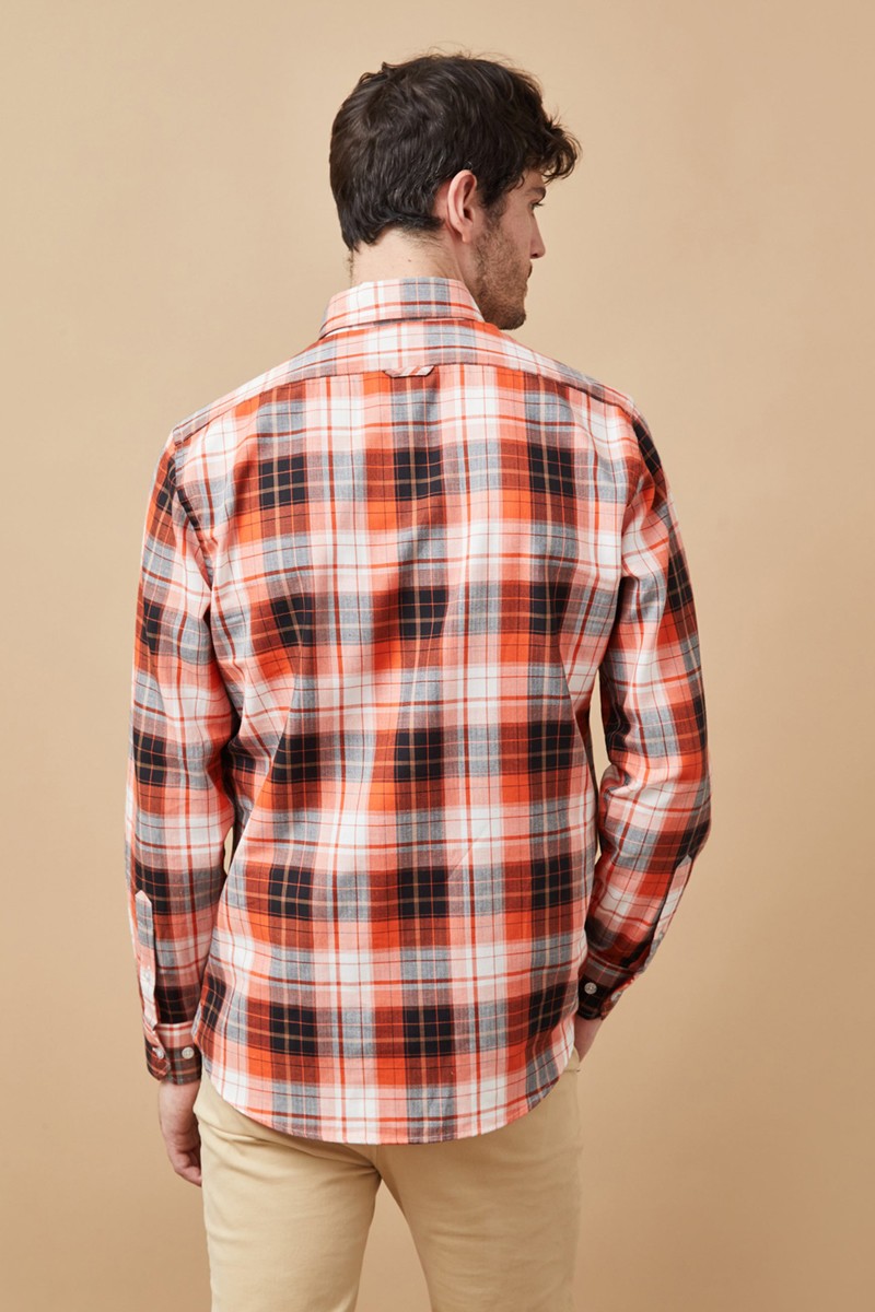 CAMISA ALTONA M34  CAMISA CUADROS NARANJA ALTONADOCK