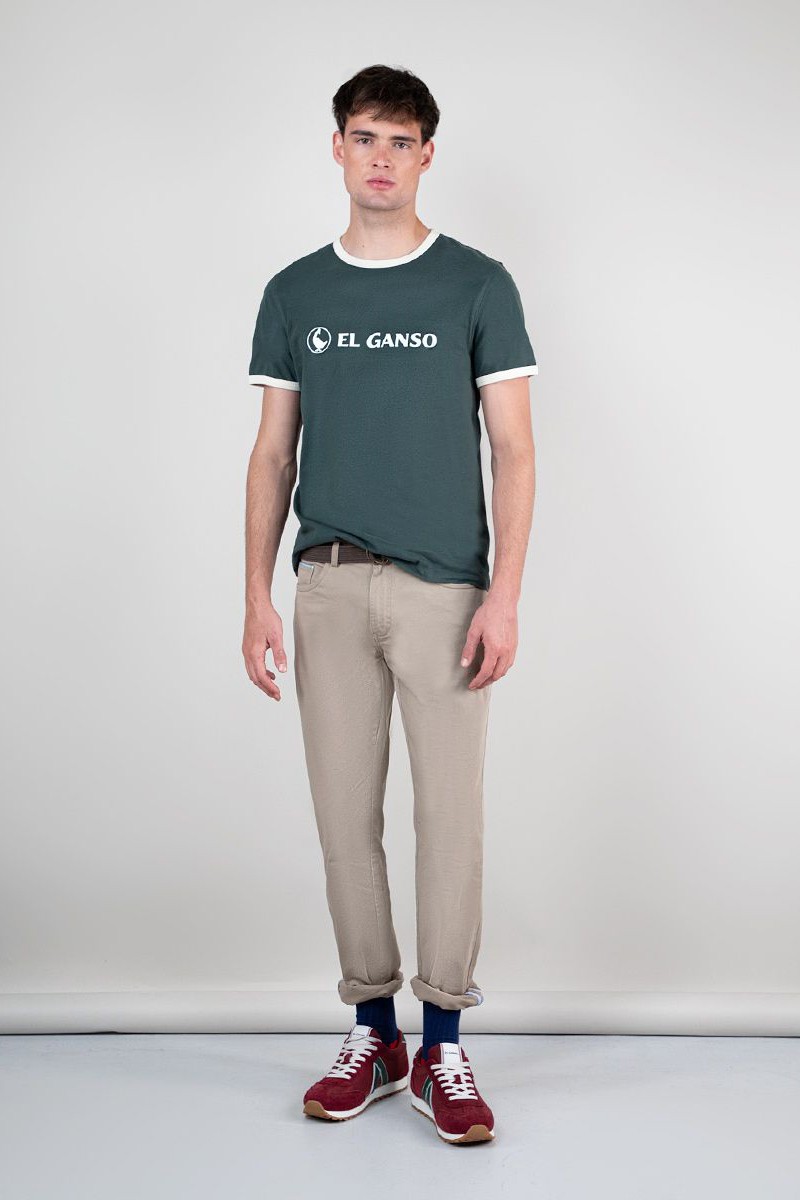  Camiseta Logo Ganso Verde 